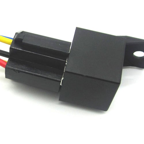 1X DC 12V Car SPDT Automotive Relay 5 Pin 5 Wires w/Harness Socket 30/40 Amp NEW 