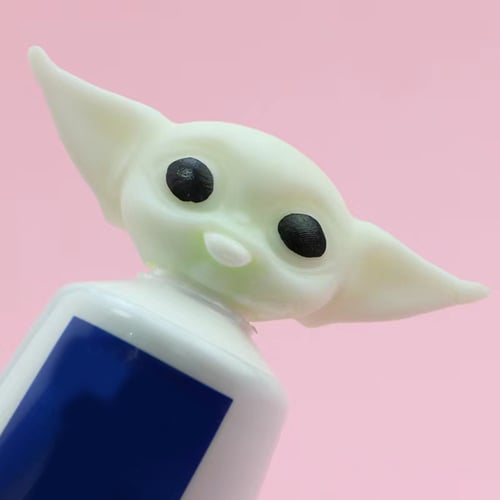 Toothbrush Holders Baby Yoda Toothpaste Cap 3D Printed Toothpaste