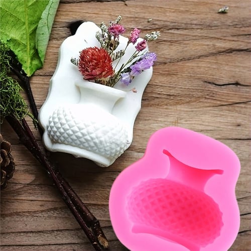 Mini Vase Silicone Mold Flower Pot Mould DIY Cake Chocolate Fondant Baking Decor