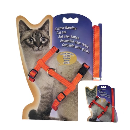 Pet Traction Adjustable Cat Belt Cat Pet Rope Kitten Collar Rope Nylon Harness 