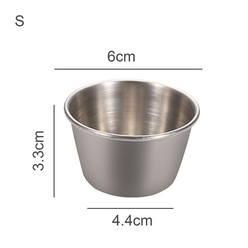 4pcs Small Sauce Container Dipping Cups Dipping Bowl for Home Kitchen Resturant 
