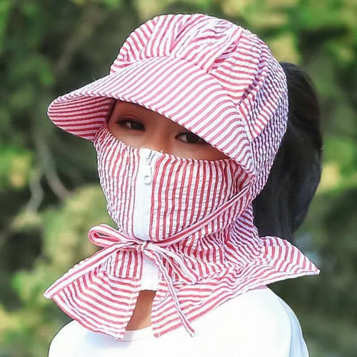 Women Plaid Dustproof Sun Protection Full Face Neck Cover Summer Riding Hat Cap Buy Women Plaid Dustproof Sun Protection Full Face Neck Cover Summer Riding Hat Cap Prices Reviews Zoodmall