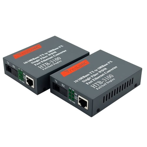 B Port 100Mbps Fiber Optical Media Converter SM Single Fiber Transceiver SC Port 