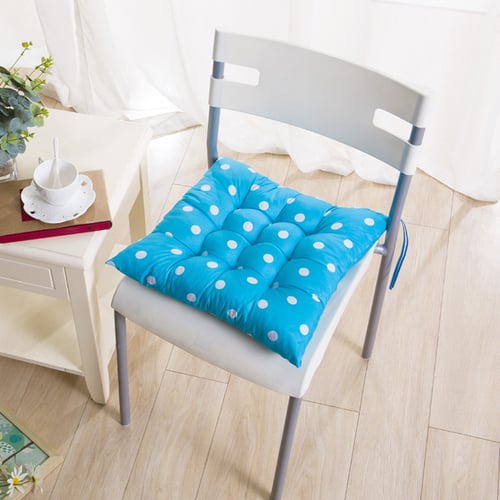 Patio Office Dining Room Soft Chair Seat Pad Square Polka Dot Cushion Home Decor 