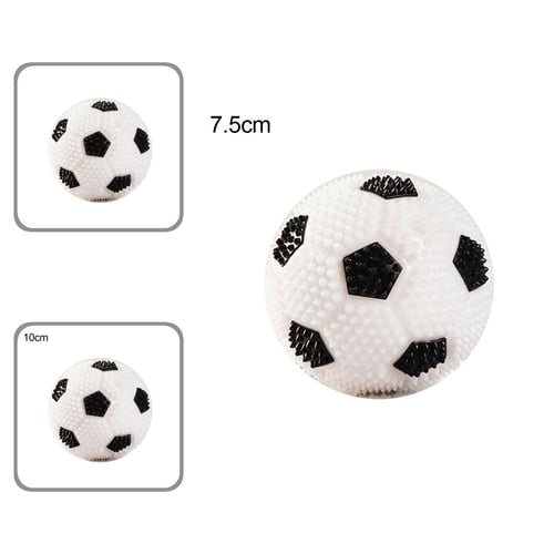 LED Flashing Football Soccer Light Up Bouncing Hedgehog Ball Whistle Kids Toys 