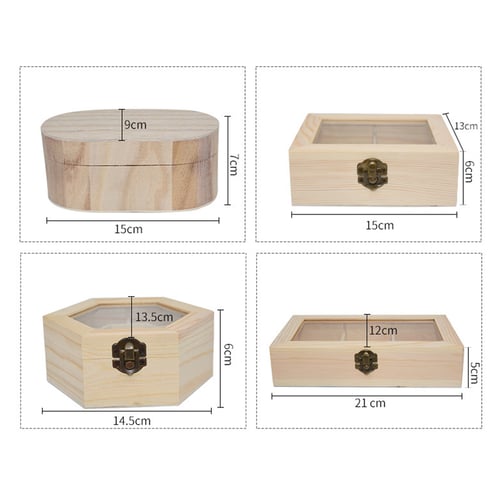 Useful Unpainted Wooden Jewelry Box Diy
