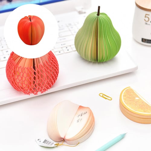 New Cute Sticky Notes Creative DIY Fruit Vegetables Memo Pads Paper Stickers 