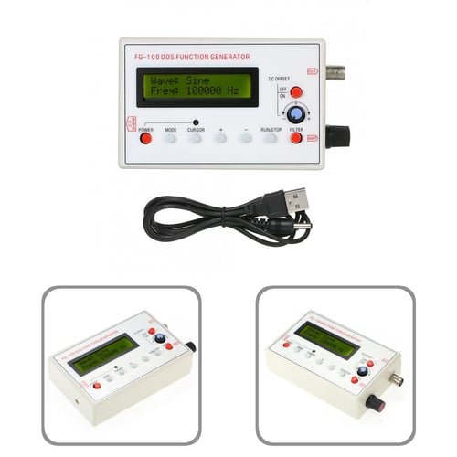 DDS Function Signal Generator Sine Square Triangle Wave Frequency 1Hz-500KHz