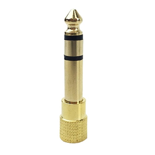 1Pc 1/8 3.5mm Female to 6.5mm 1/4 Male Headphone Jack Adapter Plug Stereo Aud.by 