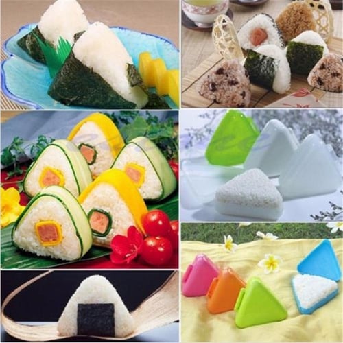 Rice Ball Box Mould,Creative DIY Japan Kitchen Tool Triangle Sushi Mold Rice Ball Mold-random color