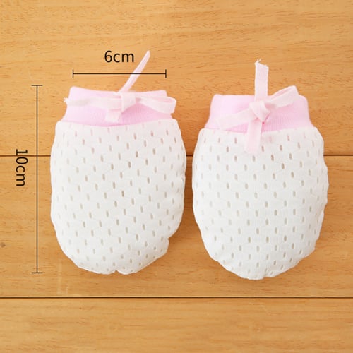Baby Glove Anti-scratch Adjustable Drawstring Newborn Baby Cotton Anti ScratchZA 