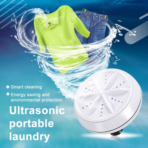 Mini USB Washing Machine Rotating Ultrasonic Turbine Washer Travel Tool 