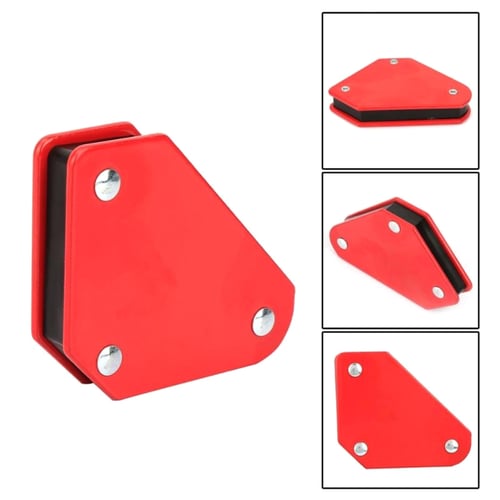 9Lbs 4pcs Magnetic Welding Holder for 45/90/135 Degree Angles Red Painted 