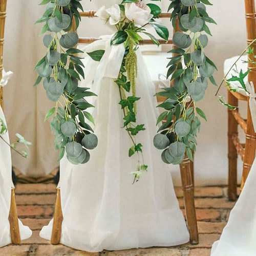 2M Artificial Eucalyptus Leaf Ivy Vine Garland Wedding Backdrop Table Decoration