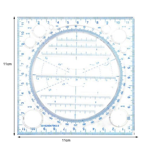 Kaleidoscope Geometric Function Fast Drawing Measuring Ruler Multi-functional 