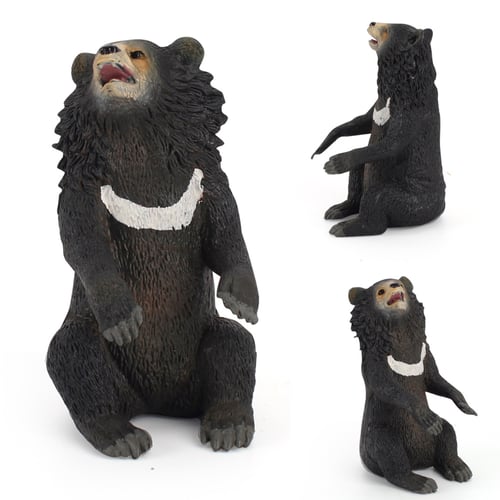 Table Decor Brown Bear Figure Animal Model Gifts Ornament Wildlife Simulation HD 
