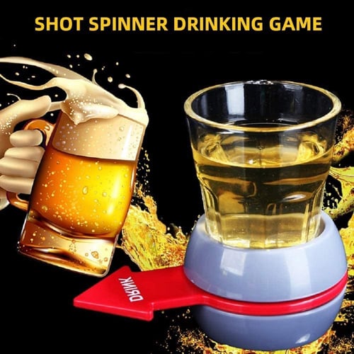 Newpee Adult Drinking Game Spin Bottle Shot Spinner Interesting Classic 