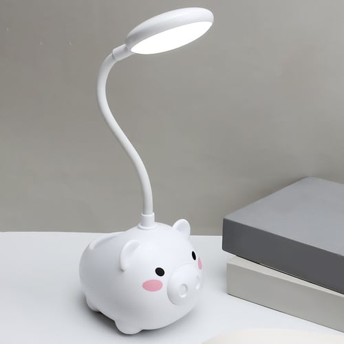 New Bedroom Night Light Cartoon Pig, Black Pig Table Lamp