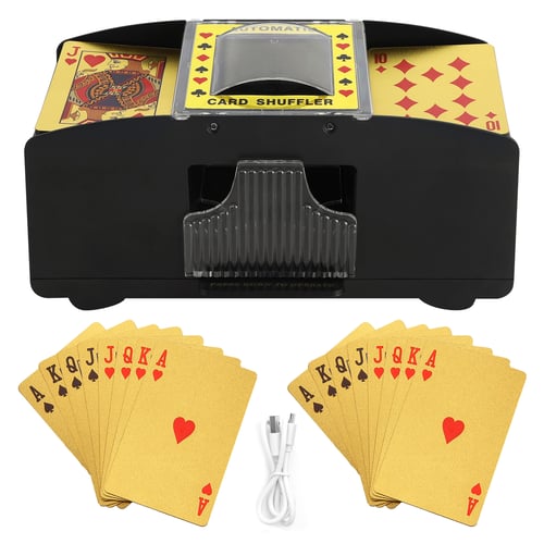 Automatic Card Shuffler Electric Poker Cards Shuffling Machine for Home Club 