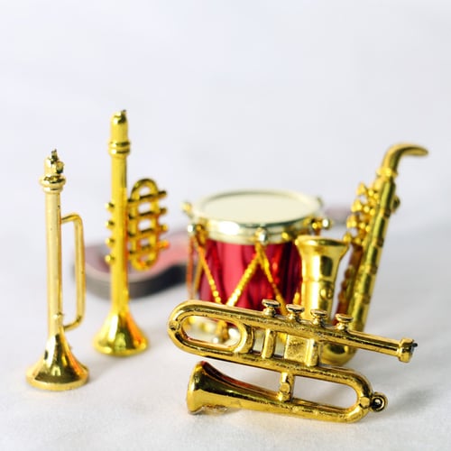 1:12 Dollhouse Miniature Plastic Musical Instrument Model Scene Accessories  X 