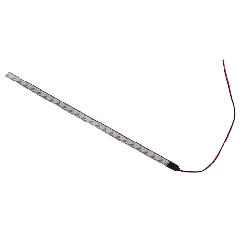 White Waterproof 30CM 12V 15 SMD LED Flexible Strip Car Grill Light Lamp Bulb AD 