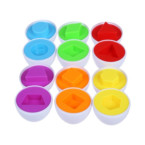12x Pairs Smart Capsule Egg Todlers/baby Children Study Color Shape Match T P5h1 for sale online 