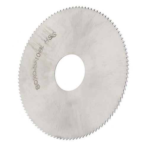 80mm 108 Tooth Circular Cutting Wheel 0.5mm Thick w 22mm Arbor HSS Saw Blade 