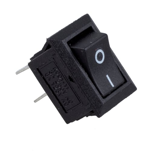 ON/OFF Rocker 2 Pin Switch 3A/6A 250V AC SPST Button Plastic 