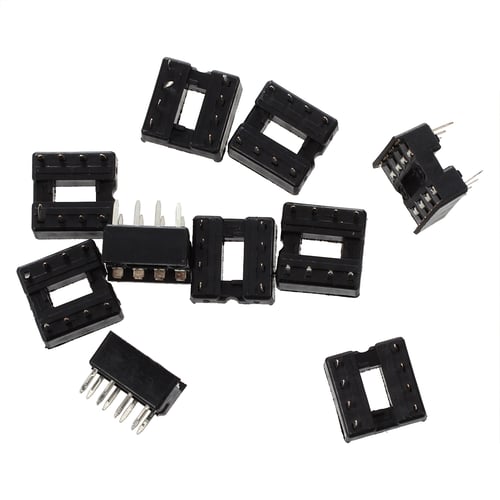 10 x 8 pin DIP IC Sockets Adaptor Solder Type Socket FREE SHIPPING 