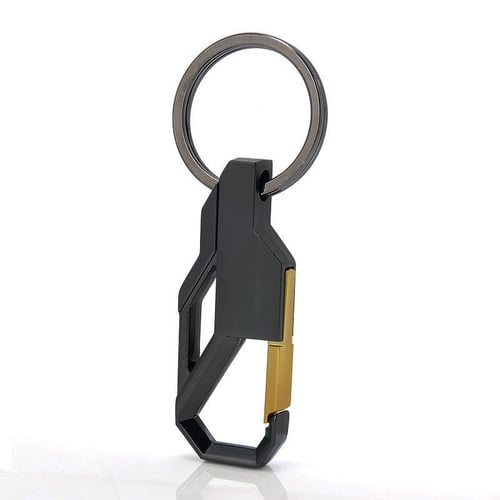 Mens Creative Alloy Metal Keyfob Gift Car Keyring Keychain Key Chain Ring 