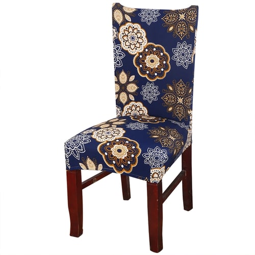 Removable Elastic Stretch Slipcovers Short Dining Room Chair Seat Cover Decor 