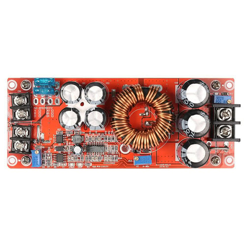 DC-DC 10-60V To 12-80V 1200W 20A Boost Converter Power Supply Module+Cooling Fan 