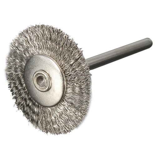 20PCs 25mm Brass Wire Wheel Brush 1.57" Shank Fit Rotary Tool Polishing Grinder 