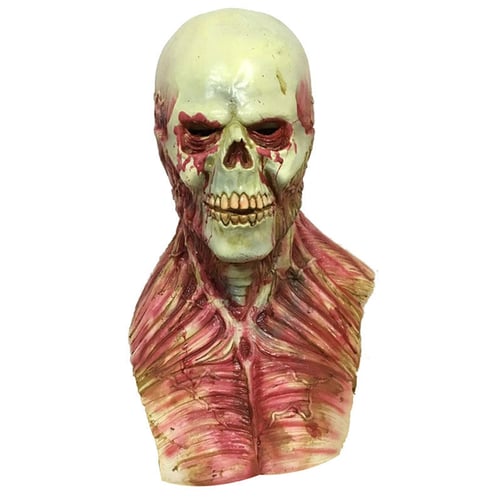1x Creepy Scary Melting Face Zombie Latex Mask Horror Halloween Costume Props US