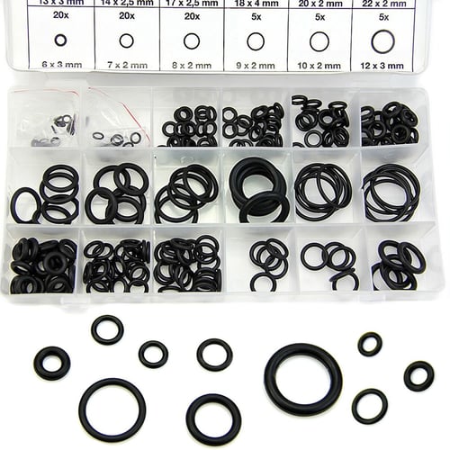 rubber pack of 10 6 x 3 x 1,5 mm O rings 