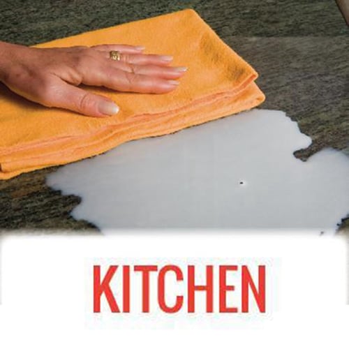 Efficient Anti-grease Dish Cloth Bamboo Fiber Washing Towel Kitchen Cleaning Rag 