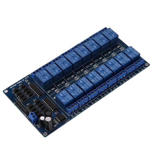 New 16-Channel 5V12V Relay Module Board For Arduino PIC AVR MCU DSP ARM PLC *DC 