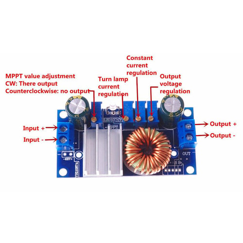 1PCS 5A MPPT Solar Panel Controller Voltage Step-down Module Constant Current