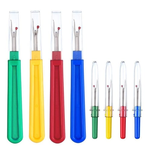 5 Colors 5 Pieces Colorful Seam Ripper Large Stitch Ripper Sewing Tool Ergonomic Thread Remover Tool with Handy Handles for Sewing Crafting Embroidery 