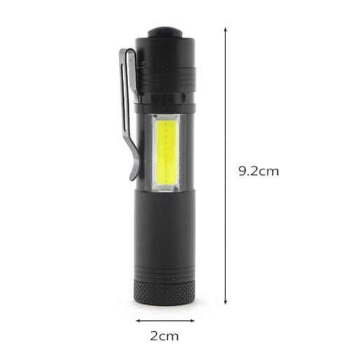 Mini Portable Aluminum LED Flashlight XPE&COB work Light lanterna Torch Lamp 