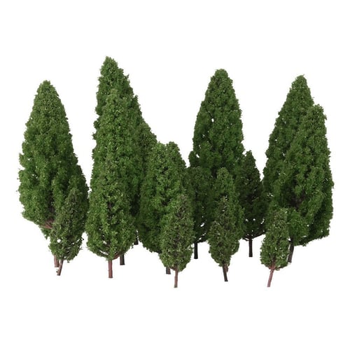50-400 Green TOOGOO 20pcs Model Tree Scale Trains HO Eletronic Landscape Toy 1 