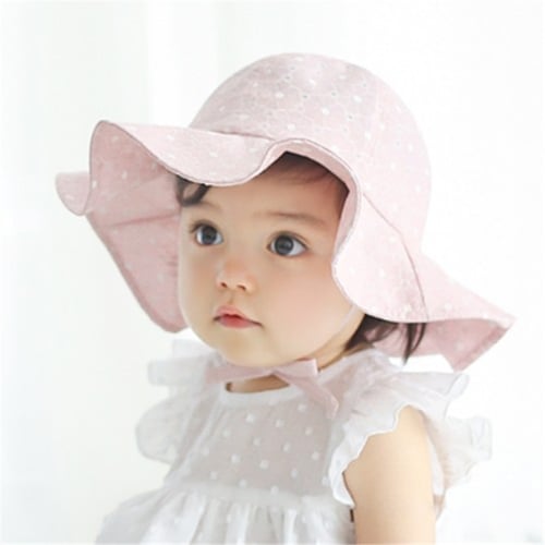 Fashion Lovely Lace Bowknot Summer Unisex Children's Baby Sun Hat Cap 