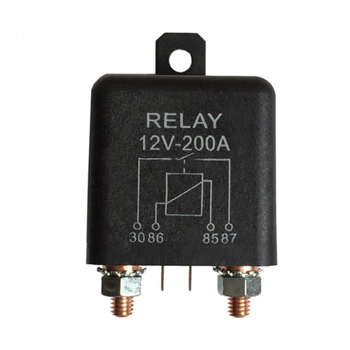 Car Truck Boat Switch 24V 120A SPST 4pin Relay Heavy Duty With Bracket 