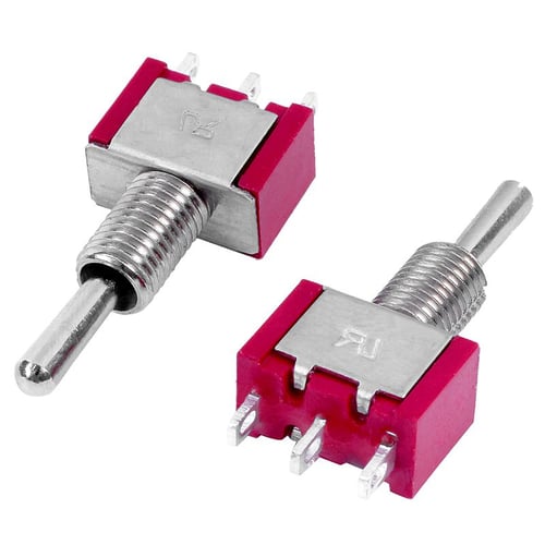 2 Pcs AC SPDT On/Off/On 3 Position Momentary Toggle Switch AC250V/2A/120V/5A LW 