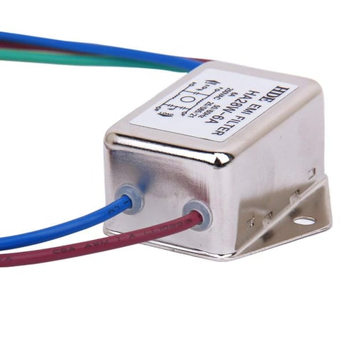 Power EMI filtro ha28w 6a 50/60hz 250v ac para los concentradores USB// 