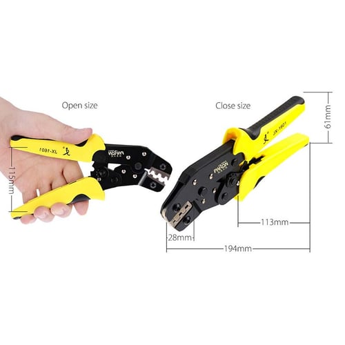 4IN 1 PARON Wire Crimpers Engineering Ratchet Terminal Crimping Pliers Tool Set 