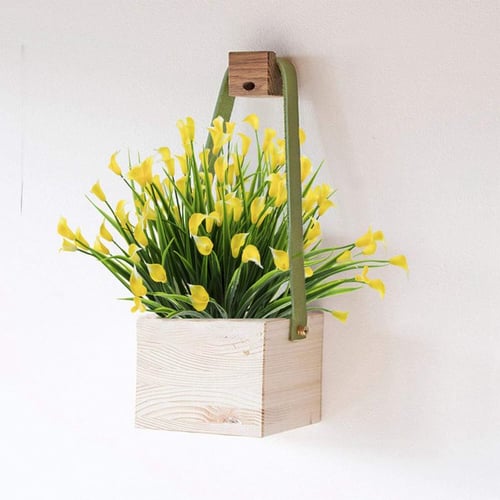 Plastic Artificial Flowers Fake Plants Grass Garden Lily Calla Daffodil Outdoor
