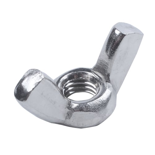 M6-1.0 Coarse Thread 6mm 1.0 Wing Nut Stainless Steel Nuts Thumb Nut 25 