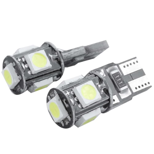 10X T10 501 194 168 W5W 5SMD LED ERROR FREE CANBUS Car Side Light Bulb 
