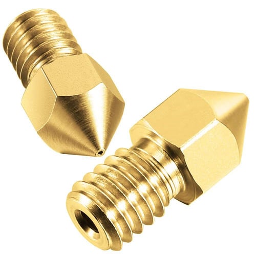 M6 thread 0.2mm-1.0MM MK8 Extruder Brass Nozzle Print Head for 3D Printer 1.75mm 